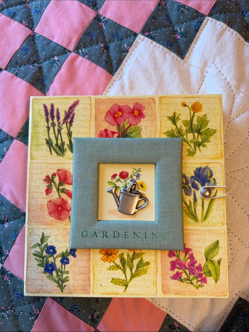 Gardening Floral Book - Blue